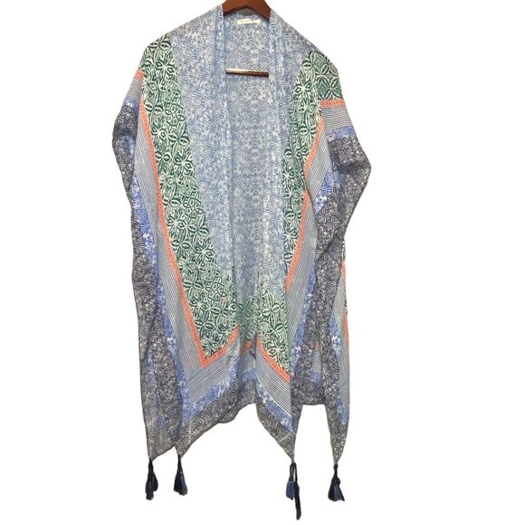 Do Everything in Love Kimono Wrap One Size Fits Most Coastal Grandma Boho - Picture 1 of 5